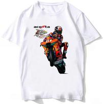 Pedro Acosta 37 Shark GP Riding T-Shirt New Men Short Sleeve Sport Boy Casual White Tops Mountain Climbing Motorcycle Rider Tees 4XL white