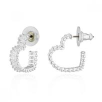 Swarovski 5653170 Matrix Širdies Lanko Maži Auskarai 5653170 white