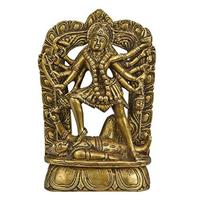 Ashtadhatu Made Maha Kali Puja Idol, Maha Kali Brass Statue, Golden, Brass black
