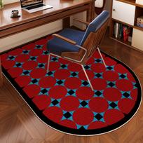 Ovalus Biuro Kėdės Kilimėlis Neslystantis Kilimas Kompiuterio Stalo Kėdės Kilimėlis Lengvai Valomas Plotinis Kilimas Grindų Apsaugos Kilimėlis Namų Biuras 60X90CM(2X5.3FT