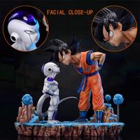 Anime Dragon Ball Z Figure Goku Vs Frieza Figure Goku Figure PVC Frieza Collectible Model Toys Gifts 13cm/5.1in brown