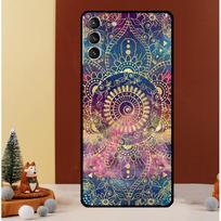 Indiškas raštas Mandala dėklas Samsung Galaxy S25 S26 Ultra S20 S21 S22 S23 S24 Ultra S10 Plus S25 FE Dangtelis Funda Galaxy S22 Plus gray