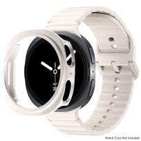 Silikoninis dirželis Samsung Galaxy Watch 8 40 44mm su dėklu Ekrano apsauga Buferis Samrt Dirželiui Riešo Aksesuarai Watch 8 40mm gray