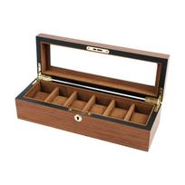 Premium Solid Wood Watch Display Storage Case With Viewable Window For 6 10 12 Watches Storage And Safekeeping black