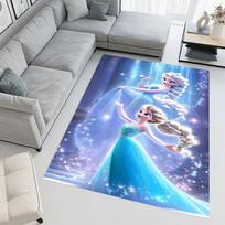 Frozen temos Elzos paveiksliuko dekoratyvinis kilimėlis - neslystantis ir dėmėms atsparus, puiki dovana mergaitei. 60x90cm