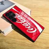 C-Coca-Mados Cola telefono dėklas S25 Ultra Samsung S26 S24 Fe S22 S20 S23 21 Plus A54 A34 A53 A16 Stiklinis dangtelis Samsung s26ultra red
