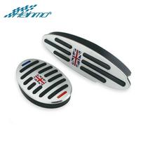 Auto Footrest Pedal Cover For MINI Cooper Countryman Accessories F60 R60 Clubman F54 R55 One R50 R53 R61 F55 F56 Automatic Gear 2PCS Red Jack black