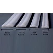 1 ritinėlis elegantiškų lipnių PVC dekoratyvinių juostelių - lanksčios ir lenkiamos sienoms, grindims ir spintelėms 27mmX1m balta