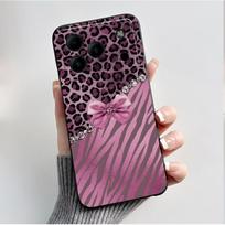 Spausduotas telefono dėklas DooGee Note 56 Fundas Capa Minkštas silikoninis juodas korpuso dangtelis Mielas gėlių animacinis dėklas Fundas DooGee Note 56 black
