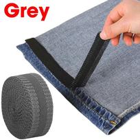 1/5M lipni kelnių pasta juosta kelnėms lopas kojos kelnių kraštas sutrumpinti siuvimo įrankis drabužių lygintuvu klijuojamas apvadas pasidaryk pats audinio juosta (Grey,2M) pilka