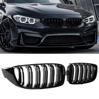F32 Grotelės Priekinės inkstų grotelės Grotelės BMW 4 serijai F32 F33 F36 (2014–2019 m) M3 F80 M4 F82 (2015–2019 m) Gloss Black black