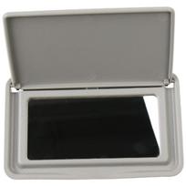 Sun Visor Makeup Mirror Cover For Mercedes C Class W202 1993-2000 And E Class W210 1995-2002 PC ABS Interior Accessory pilka spalva