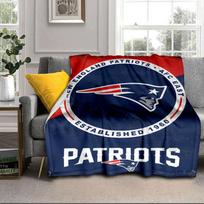 New England Patriots Gear Portable Blanket/Soft Blanket Bedding Blanket Suitable for Travel Camping Living Rooms Offices Sofas Fan Gifts 75x90cm