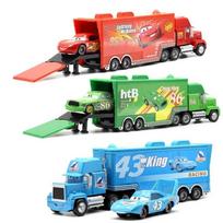 12 vnt./rinkinys Pixar Cars Žaibas Makvynas Džeksonas Stormas Materis PVC modelis Atgalinės traukos automobilio žaislas Vaikams Gimtadienio dovanų rinkinys
