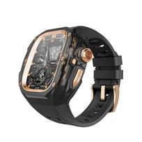 Atsparus įbrėžimams laikrodžio dirželis + dėklas Apple Watch iWatch Ultra 3, greitai nuimamas permatomas dėklas 49mm, modifikuotas dėklas su dirželiu 49MM&Apple Watch Ultra 3/2/1(49mm)