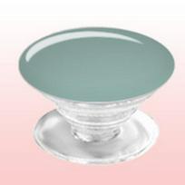 Transparent Epoxy Foldable Airbag Phone Holder - Solid Color Macaron Design Solid Color Epoxy (Transparent Holder) white