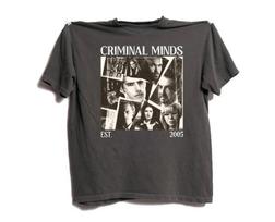 Y2k Classic Short Sleeves Criminal Minds Tshirt Vintage High Street Tops Casual Loose Tshirt Oversize Streetwear Unisex 3XL black
