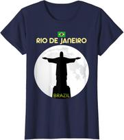 Rio de Janeiro Brazil Christ TShirt 100 Cotton ONeck Summer Short Sleeve Casual Unisexs Tshirt Size S3XL 4XL black