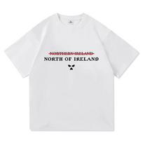 Kelių dangtelis Nieko iš Airijos T-shirt Trumpomis rankovėmis Medvilniniai Vasariniai Vyriški Marškinėliai Streetwear Unisex Muzikos Grupės Dizaino Spausdinimas Merch Marškinėliai XL white
