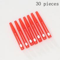 30Pcs Interdental Brush Push Pull Dental Floss Reusable Toothbrush For Cleaning In Between Teeth Slim Dental Floss Toothpick as the picture red