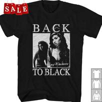 New Amy Winehouse Back To Black Gift For Fans Unisex All Size TShirt UH382 Unisex T-Shirt M white