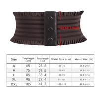 Ruffles platus diržas su triguba sagtimi Elegantiška elastinga juosmens juosta Dekoratyvinė suknelės juosta moterims Didelis dydis 85cm black