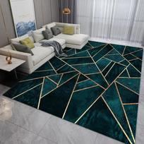 Žalias Šviesus Prabangus Geometrinis Kilimas Nordic Minimalistinis Kilimas Svetainės Dekoro Minkštas Miegamojo Kilimas Didelio Plotas Prieškambario Kilimėlis 160 by 80cm