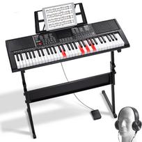 VEVOR 61 klavišo skaitmeninis pianinas, apšviečiami klavišai 85 x 25.5 x 120 cm