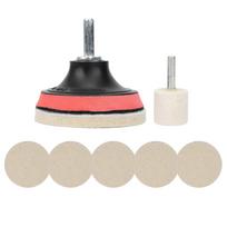 Car Windscreen Glass Scratch Remover 100g Cerium Oxide Powder Polishing Kit Wheels Set Polish Pads white