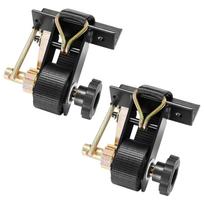 VEVOR Ladder Rack Ratchet Straps, Black Square Tube Mount, 38 mm Wide x 2.25 m Long Black Ladder Rack Straps with Double J-Hooks 16 x 14.5 x 8 cm