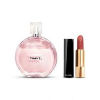 Chanel Chance Eau Tendre Perfume With Lipstick Makeup Sets Eau De Toilette Floral Fruity Perfume EDT 50ml+Lipstick #211