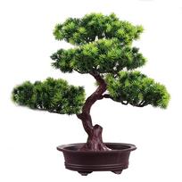 Festivalio vazoninis augalas Imitacija Dekoracija Bonsai Namų Biuro Pušies Medis „Pasidaryk pats“ Ornamentas Gyvas Aksesuaras Dirbtinis Bonsai Geriausia Dovana black