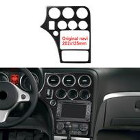 For Alfa Romeo 159 Brera Spider (2004-2011) Trim Accessories, Car Center Console CD Panel Cover, Carbon Fiber Interior Sticker B black