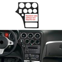 For Alfa Romeo 159 Brera Spider (2004-2011) Trim Accessories, Car Center Console CD Panel Cover, Carbon Fiber Interior Sticker A black