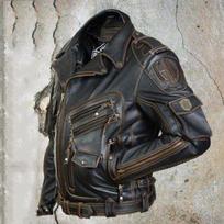 Vyriška Retro Ghost Rider Odinė Biker Striukė - Punk Apykaklė Užtrauktukas Motociklininko Paltai Dideli Dydžiai Dainininko Pasiruošimo Kostiumas M juoda