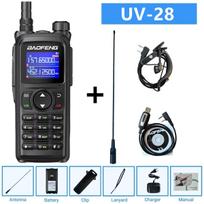 Baofeng UV-28 PRO Max Racija 10W Daugiajuostė Belaidžio Dažnio Kopijavimo Ilgo Nuotolio Imtuvas C Tipo AM Dvipusis Nešiojamas Radijo Imtuvas US