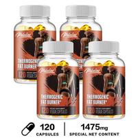 Pslalae Acetyl L-Carnitine Green Tea Caffeine Capsules 120 Count — Capsimax Black Pepper Formula 120*4