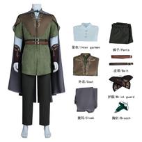 Žiedų valdovas Legolas Cosplay Kostiumas Filmo Elfo Princas Apranga Helovino Vaidmenų Žaidimo Rinkinys M žalia