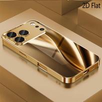Gold Print Patterned Tempered Glass Design for IPhone16 17 Pro Max 15 14 13 12 11 ProMax Phone Case Camera Cover Shockproof H iPhone XS Max