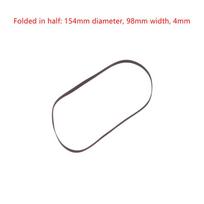 5 mm/4 mm kasetinės juostos mašinos pavaros diržas Guminis patefono perdavimo diržas Atsarginės dalys Grotuvas Phono Juosta 154mm gray