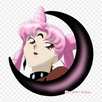 „Sailor Moon“ juodai baltas lygintuvas ant drabužių pleistrų Aplikacijos Lipdukai ant drabužių Karščiui jautrus pritaikytas pleistras pink