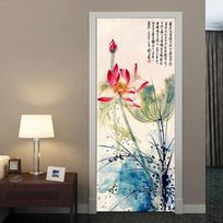 Povo durų lipdukai Lipdukai apdaila Virtuvė Miegamasis Spinta Stiklinės durys Plėvelė Tapetai Neperšlampami Lipdukai Koridorius 77cm x 200cm