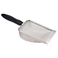 Cat Litter Scoop Cleaner Cleaning Tool Nonstick Hollow Out Corner Spade Sifting gray