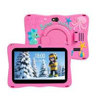 BDF Vaikų planšetė 7 colių Android 13 64GB WiFi Bluetooth Švietimo dėklas Standard Tab rožinė
