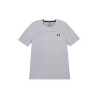 Under Armour Vanish Elite Seamless Letter Print Crew Neck Short Sleeve T-Shirt Men Tops White Gray 1382799-100 S white