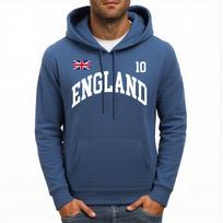 England Letter Uk Print Men Hoody Pocket Fleece Hoodie Autumn Multicolor Unisex Sportswear Oversized Hip Hop Male Pullover M gray