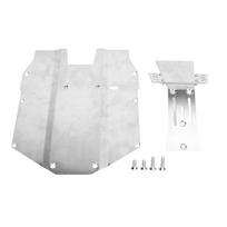RC Car Front and Chassis Skid Plate Armor Stainless Steel RC Chassis Guard Armor Plate for YIKONG DF7 1 7 Short Truck white