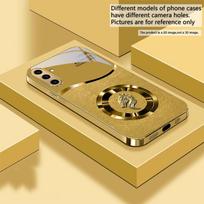 Nuostabus auksinis žiedas Skirta Samsung A 31 32 A33 A34 35 14 A15 13 16 25 26 50 52 53 54 55 56 70 71 72 73 Auksinis stiklinis telefono dėklas Galaxy A14 brown