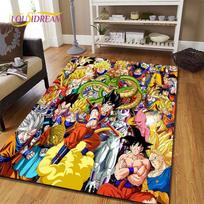 Anime Dragon Ball Goku Vaikų žaidimų kilimas Vaikų žaidimų grindų kilimėlis Animacinis 3D raštas Svetainės dekoratyvinis kilimas 80cm x 120cm