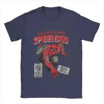 Žmogus-voras Spiderman Filmo Retro Komiksų Vyriški Marškinėliai Kūrybiški Marškinėliai Apvalia Kaklo Marškinėliai 100% Medvilnė Gimtadienio Dovana Viršutiniai Marškinėliai#Spalva S juoda